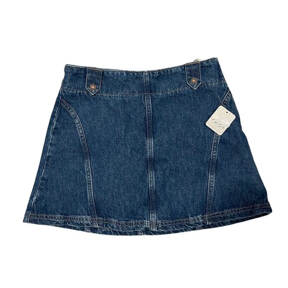 NWT We The Free Denim Runaway Mini Skirt Size 27 - Picture 4 of 7